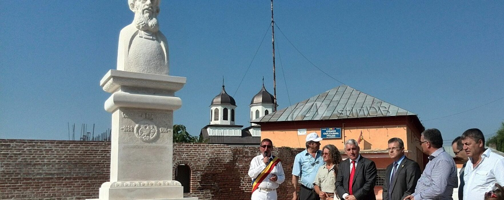 Bust al domnitorului Constantin Brâncoveanu, dezvelit de Ziua Comunei Potlogi