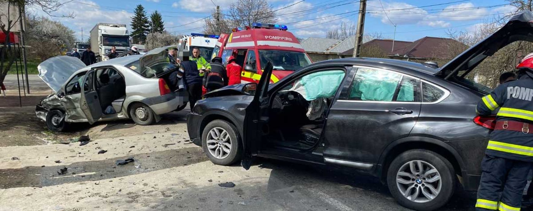 Dâmboviţa: Două persoane rănite într-un accident pe DN7