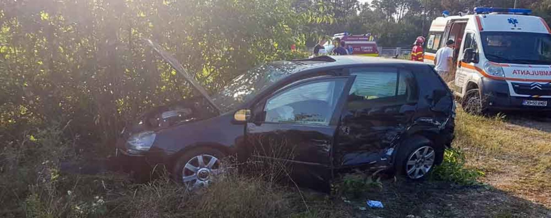 Dâmboviţa: Accident pe DN 72, la Picior de Munte, cu patru maşini implicate