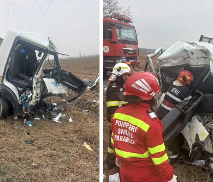 Dâmboviţa: Accident pe DN71 la Ilfoveni, o persoană rănită