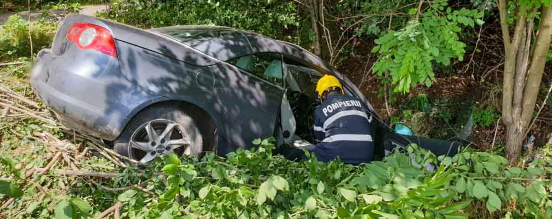 Dâmboviţa: Accident pe DN72, zona I.L. Caragiale, două persoane rănite