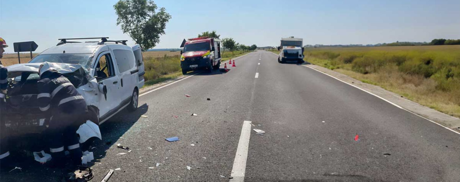 Dâmboviţa: Trei persoane rănite într-un accident la Mătăsaru