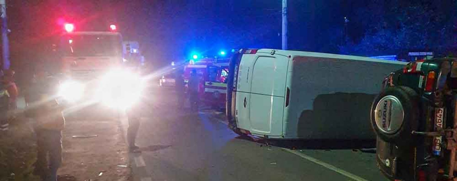 Dâmboviţa: Şase persoane rănite într-un accident pe DN61, la Corbii Mari