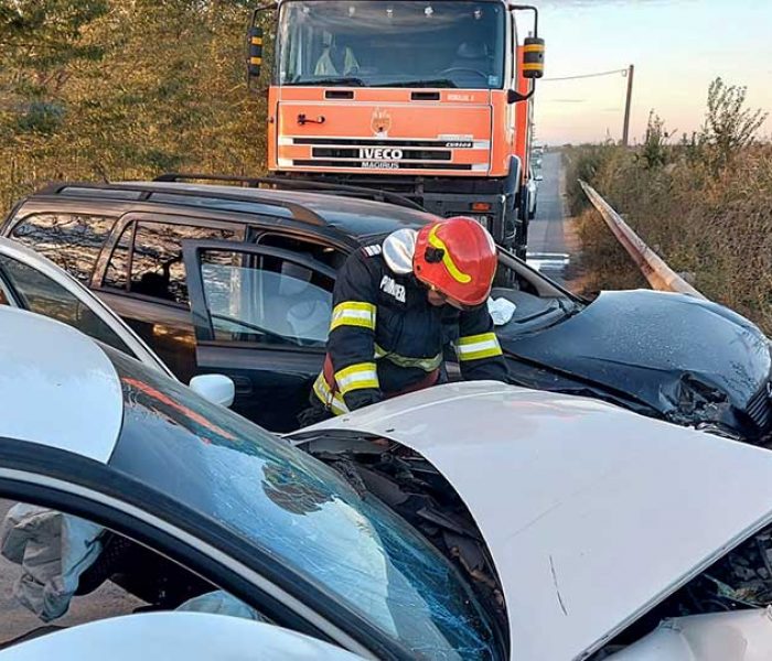 Dâmboviţa: Şase persoane rănite într-un accident la Potlogi