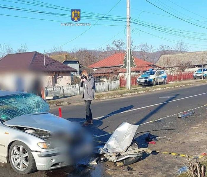 Dâmboviţa: Trei persoane rănite într-un accident pe DN 71 Târgovişte-Sinaia