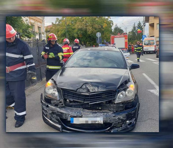 Accident cu doi răniţi în centrul Târgoviştei, provocat de un bărbat drogat