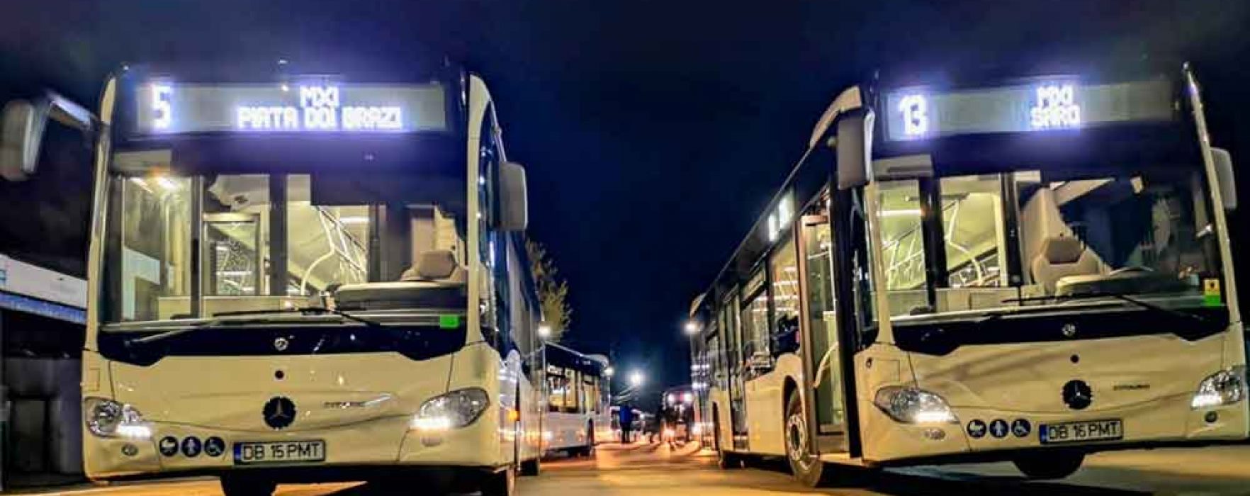 Târgovişte: Autobuzele noi Mercedes-Benz Citaro Hybrid au intrat în circulaţie