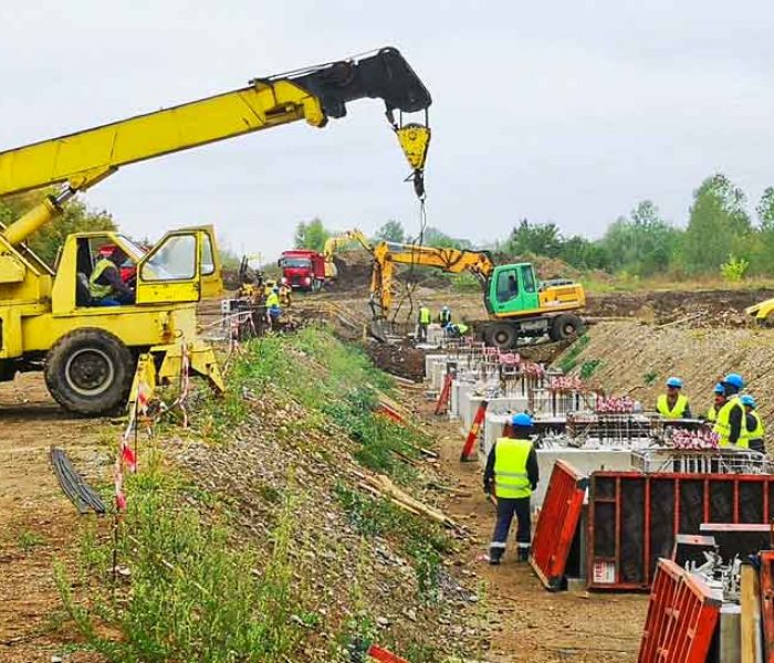 Târgovişte: Lucrări în desfăşurare la noua autogară din apropierea Complexului de Nataţie