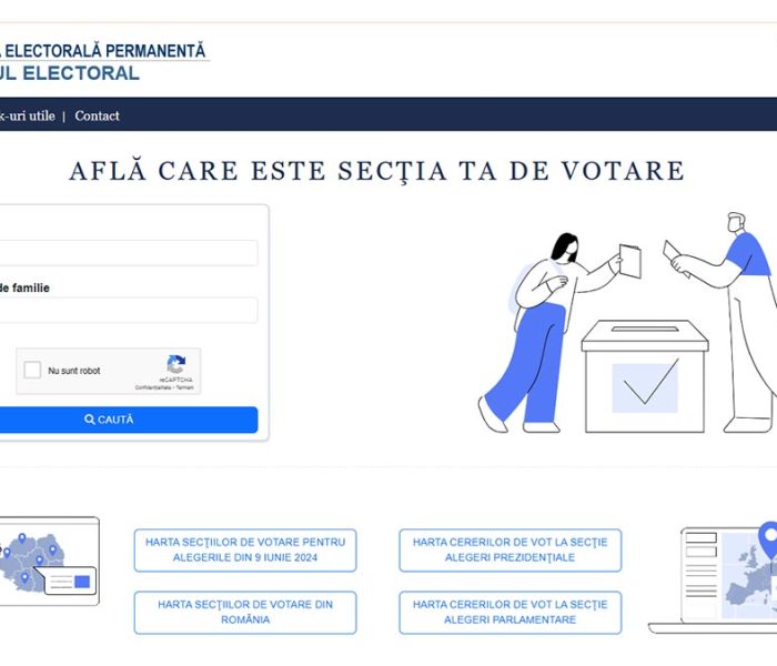 #alegeri2024 Află care este secţia de votare la care eşti arondat