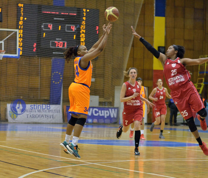 Baschet feminin: CSM Târgovişte pierde primul meci cu Satu Mare (sferturi finală din play-off-ul LNBF)