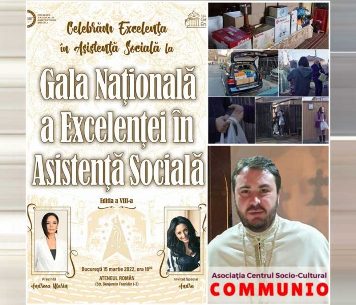 COMMUNIO şi pr. Ionuţ Ghibanu vor reprezenta judeţul Dâmboviţa la Gala naţională a excelenţei în asistenţă socială