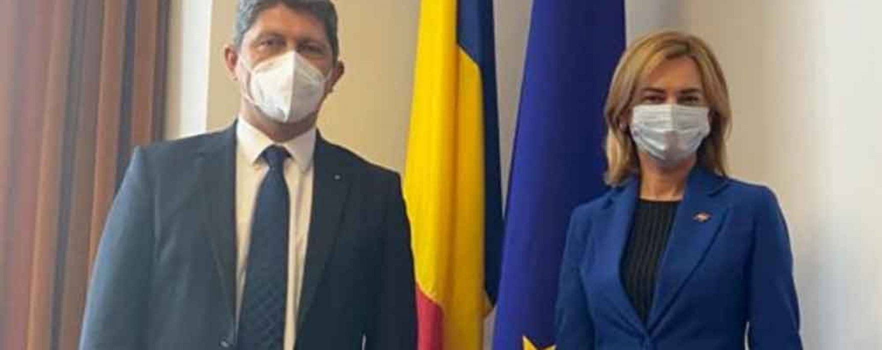 Întrevedere Corlățean – Doina Gherman, președintele Comisiei pentru politică externă din Parlamentul Republicii Moldova