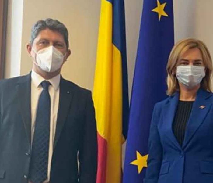 Întrevedere Corlățean – Doina Gherman, președintele Comisiei pentru politică externă din Parlamentul Republicii Moldova