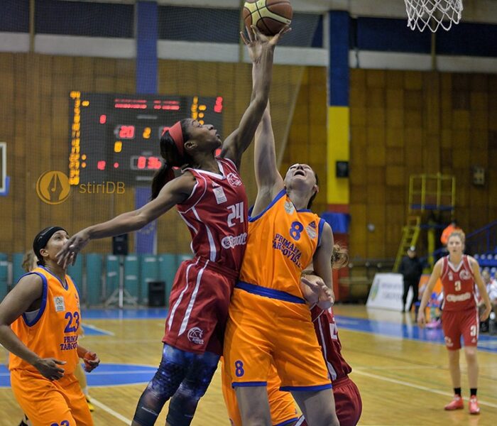 Baschet feminin: CSM Târgoviște a câștigat greu partida cu BC Sirius Târgu Mureș, 78-68