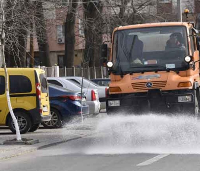 #Covid-19 Târgovişte: Străzile şi trotuarele vor fi dezinfectate