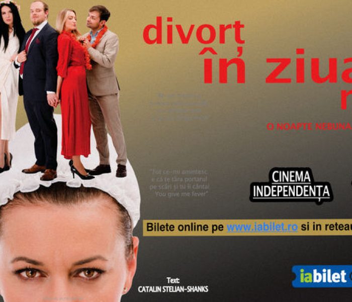 Targoviste: Comedia „Divorț în ziua nunții”, la Cinema Independenţa, pe 30 septembrie 2024