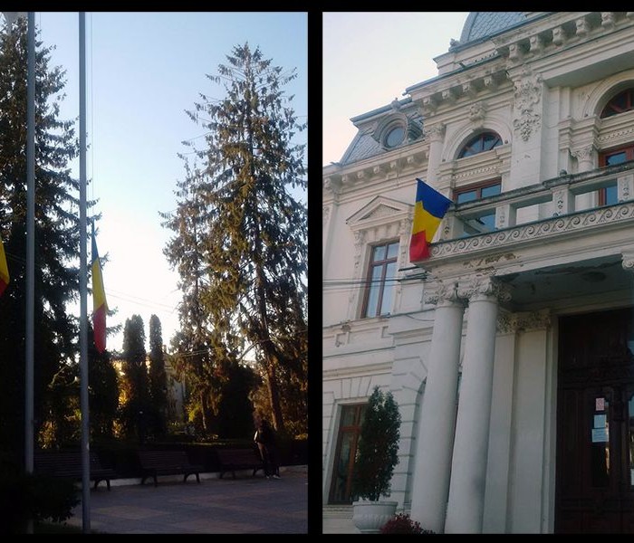 Târgovişte: Primăria a coborât drapelul în bernă, în memoria victimelor incidentului din clubul din capitală