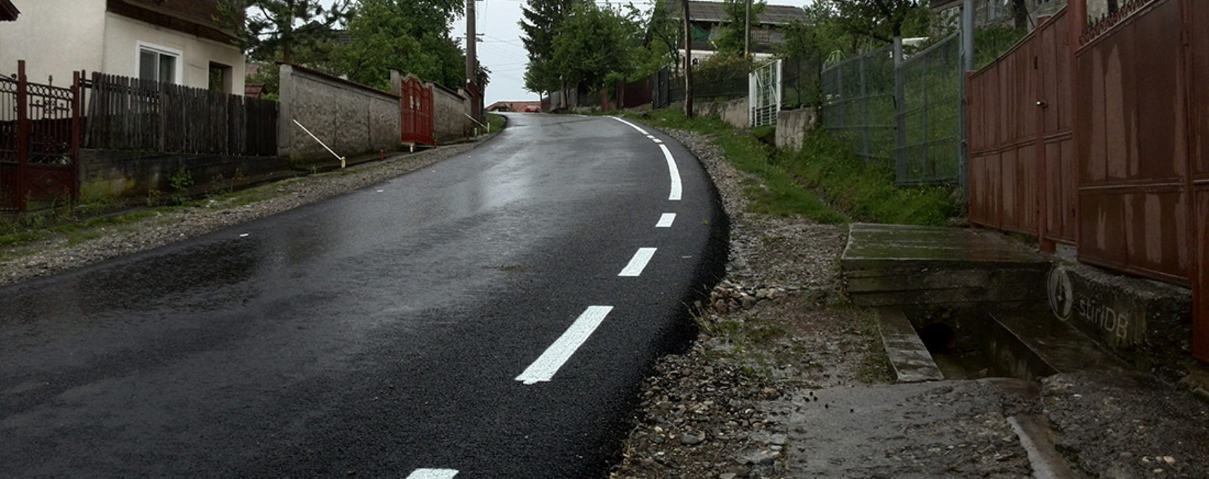 Drum comunal, asfaltat la Buciumeni