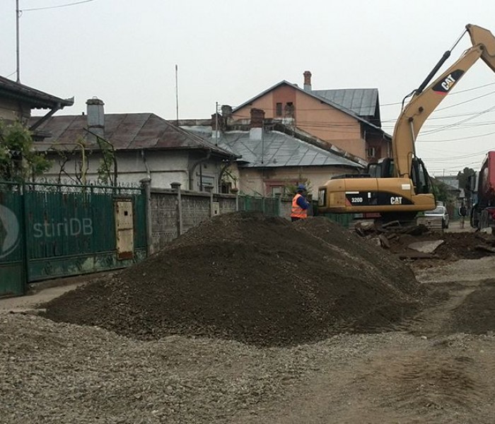 Târgovişte: Lucrări la infrastructură în cartierul Matei Voievod