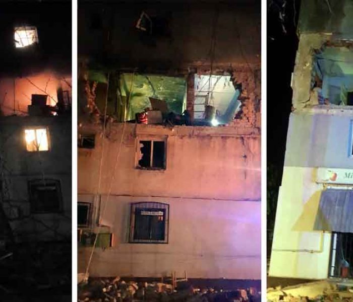 Dâmboviţa: Explozie urmată de incendiu la un apartament din Găeşti, o persoană rănită şi locatarii evacuaţi preventiv