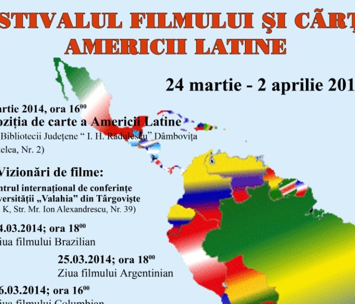 Festivalul filmului şi cărţii Americii Latine, la Târgovişte