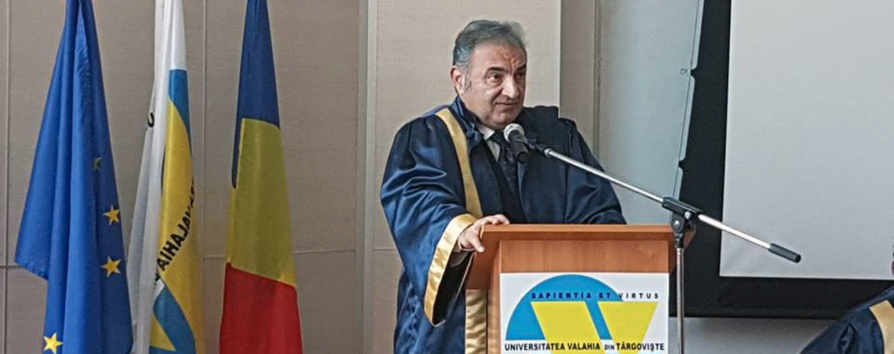 Dâmboviţa: Prim-viceguvernatorul BNR Florin Georgescu a primit titlul de Doctor Honoris Causa al Universităţii Valahia