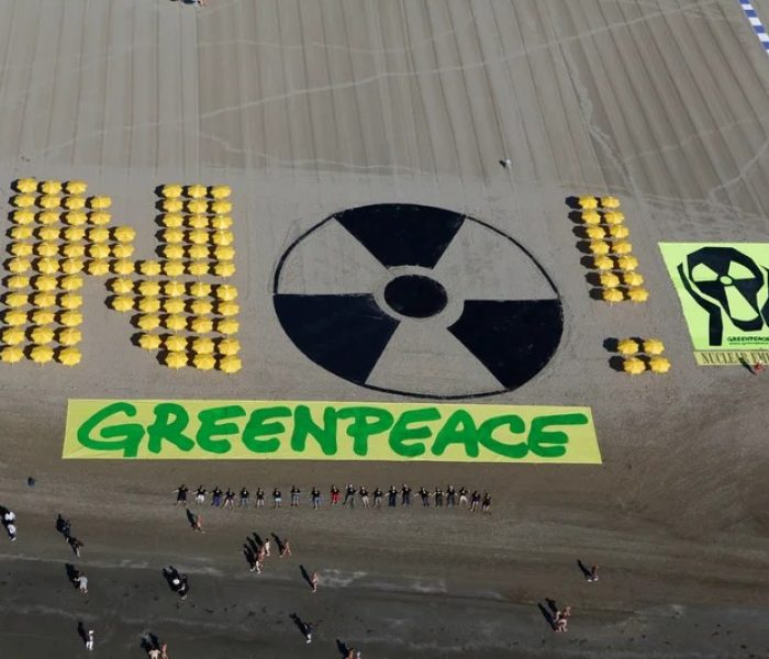 Greenpeace protestează împotriva centralelor nucleare, la Doiceşti va fi construită una experimentală