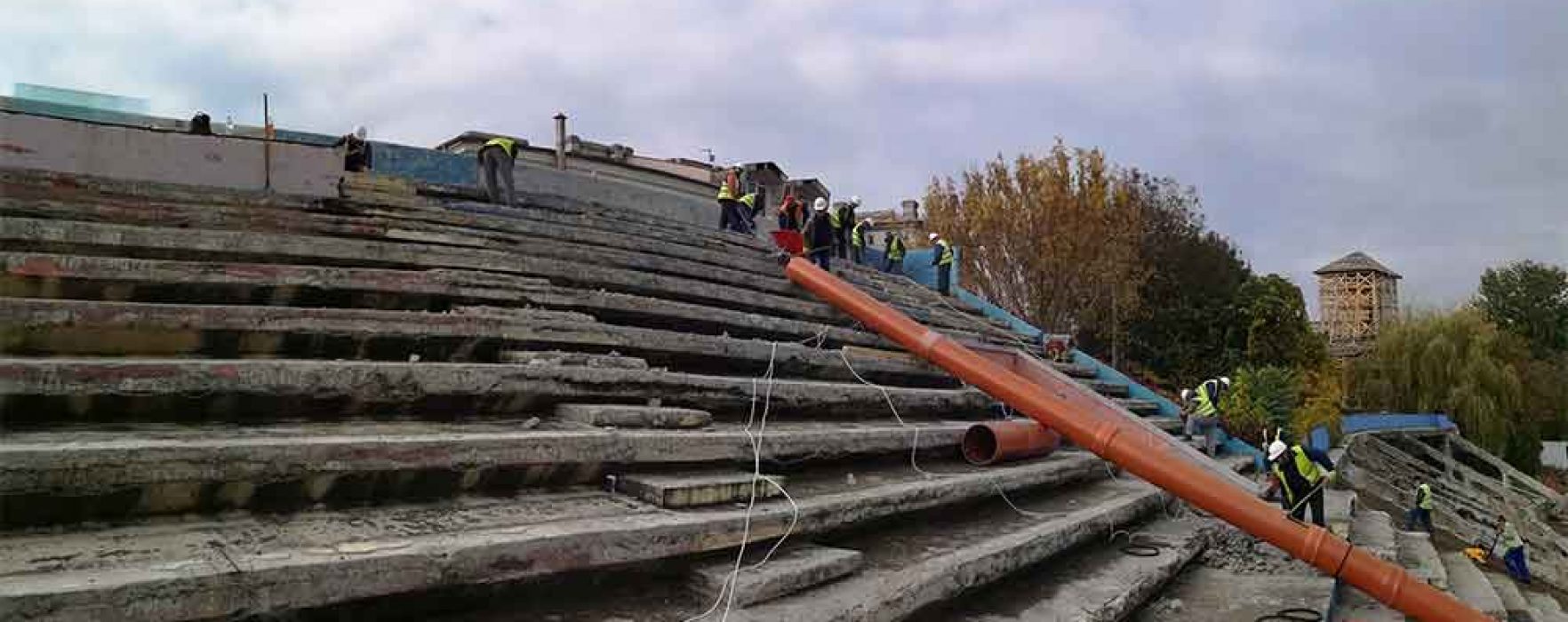 Primarul Târgoviştei, despre stadiul lucrărilor la stadionul „Eugen Popescu”