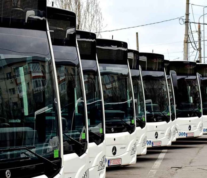 Târgovişte: Încă şase autobuze hibrid diesel-electric pentru transportul public au ajuns în municipiu