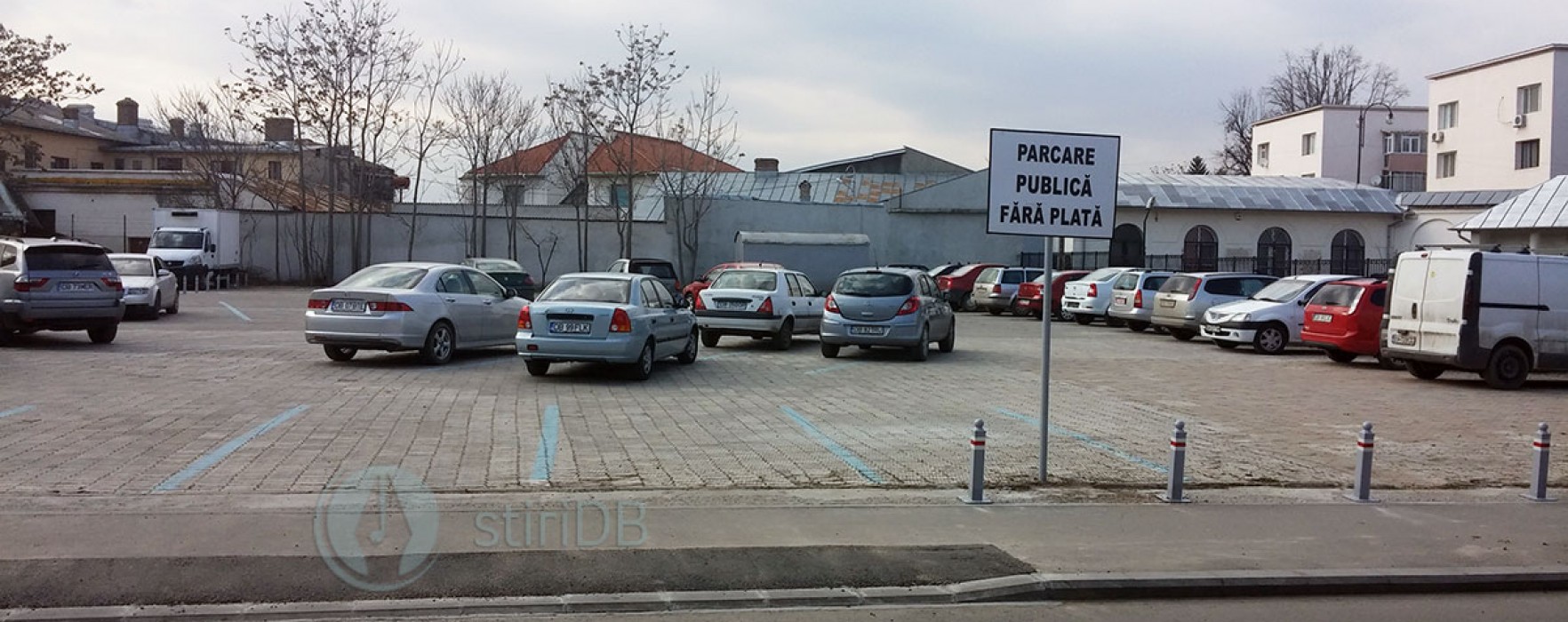 Târgovişte: Parcarea gratuită de lângă BRD a fost semnalizată