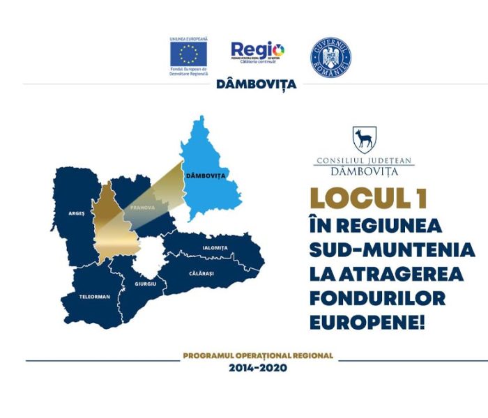 Dâmboviţa, pe primul loc la atragerea de fonuri europene din regiune