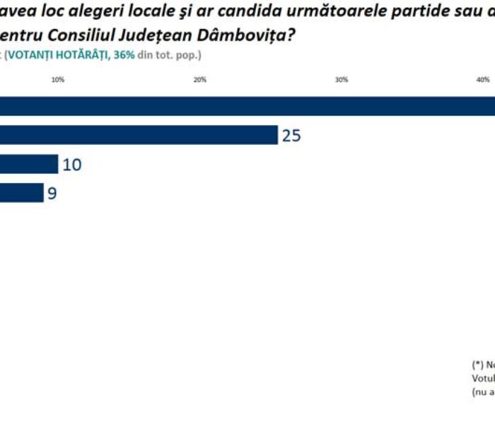 Locale2020 Cel mai recent sondaj făcut public arată că PSD câştigă în Dâmboviţa