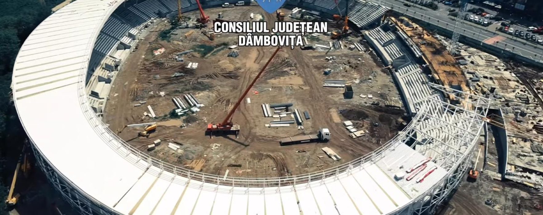 Dâmboviţa Arena – stadiul construcţiei stadionului de la Mall (mai 2025)