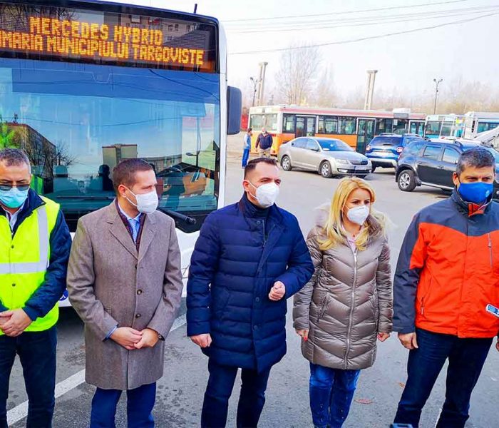 Târgovişte: Primul autobuz Mercedes-Benz Citaro Hybrid, cumpărat de primarie, a ajuns la Târgoviște