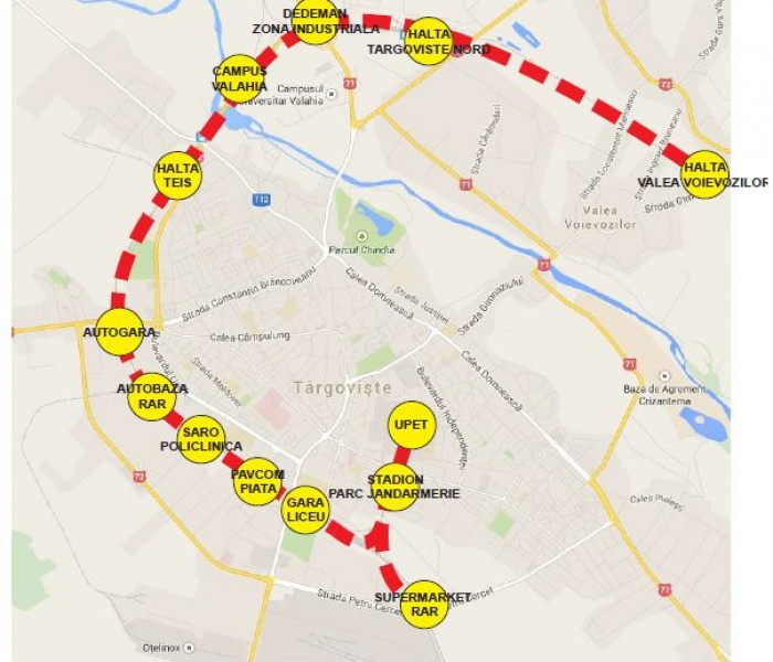 EXCLUSIV Târgovişte: Autorităţile nu renunţă la ideea de metrou uşor, pe calea ferată de la UPET-zona industrială-Teiş