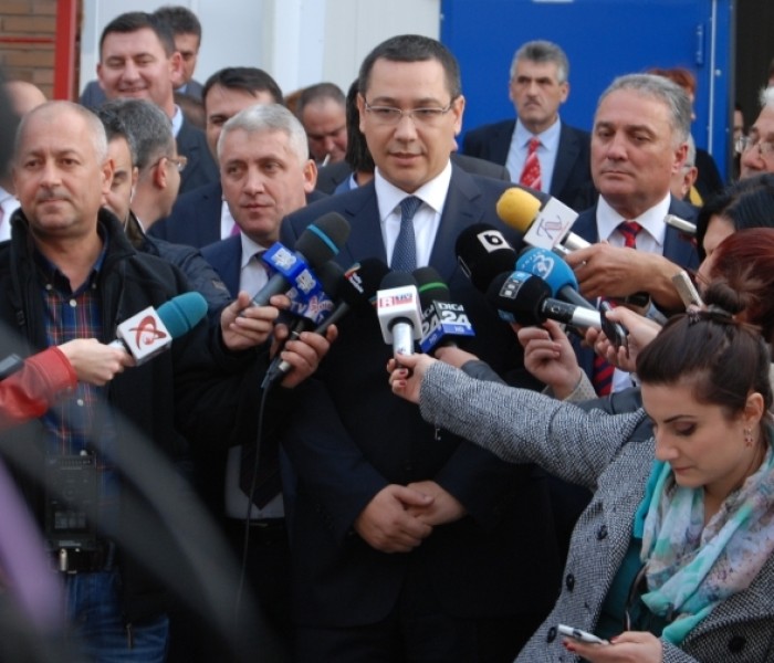 Victor Ponta a participat la Arctic la inaugurarea unei noi  linii de producţie