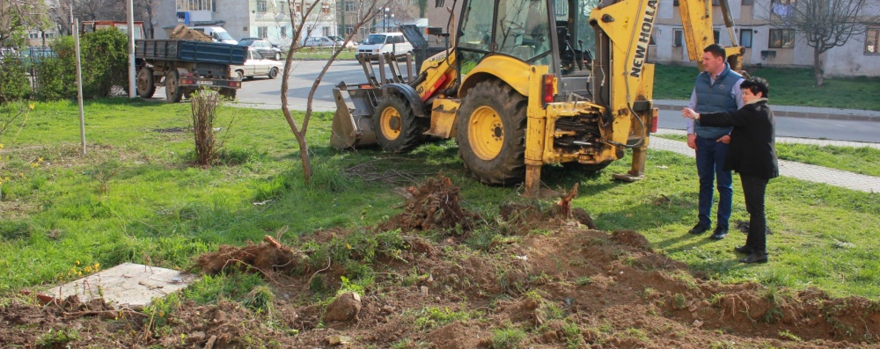 Titu: Au demarat lucrări de amenajare peisagistică, reabilitare termică blocuri, asfaltare străzi