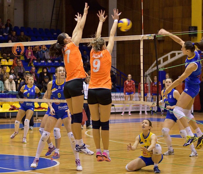 Volei feminin: CSM Târgovişte a câştigat primul meci al finalei Diviziei A1