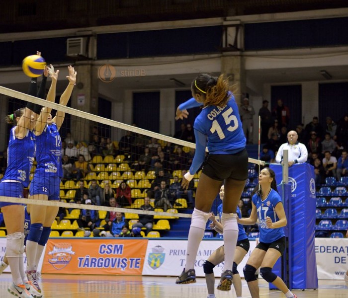 Volei feminin: CSM Târgovişte – CSM Bucureşti 3-0 în meciul doi al semifinalelor campionatului